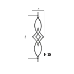 Tyč 12x12mm, 970mm Tyč 12x12mm, 970mm